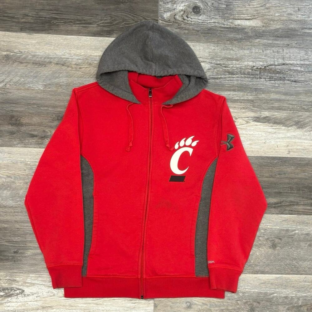 Under Armour Cincinnati Bearcats UA Storm Fleece Mens S Loosefit Coldgear Hoodie